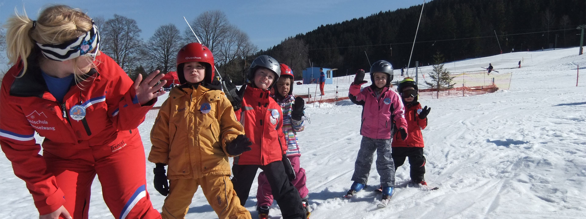 Skikurs in Nesselwang im Allgäu